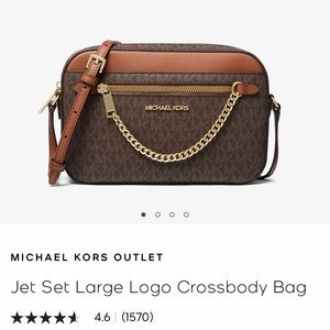 Jet Set Large Logo Crossbody Bag